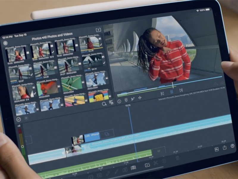 Dựng phim trên iPad Air 4